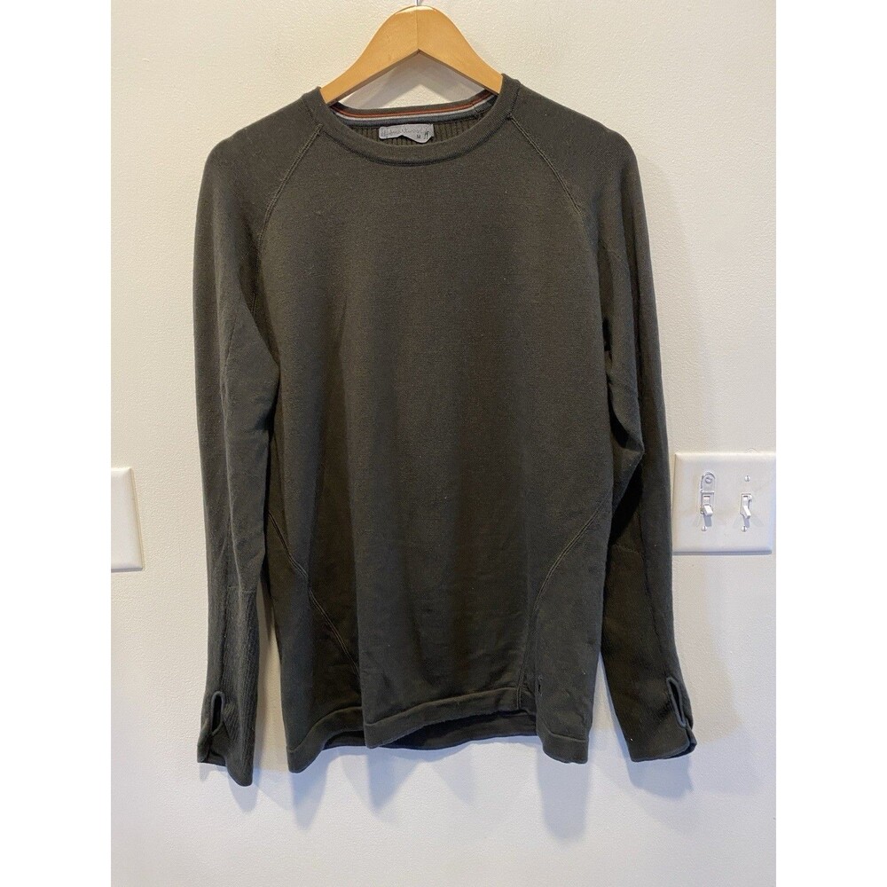 Smartwool Men's Merino Wool Crewneck Sweater Size Medium Olive Green